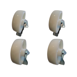 Pack 4 Sanplast 160mm 1200kg Nylon