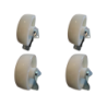 Pack 4 Sanplast 160mm 1200kg Nylon