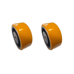 Pack 2 Ruedas Sanplast Apilador Eléctrico Amarillo